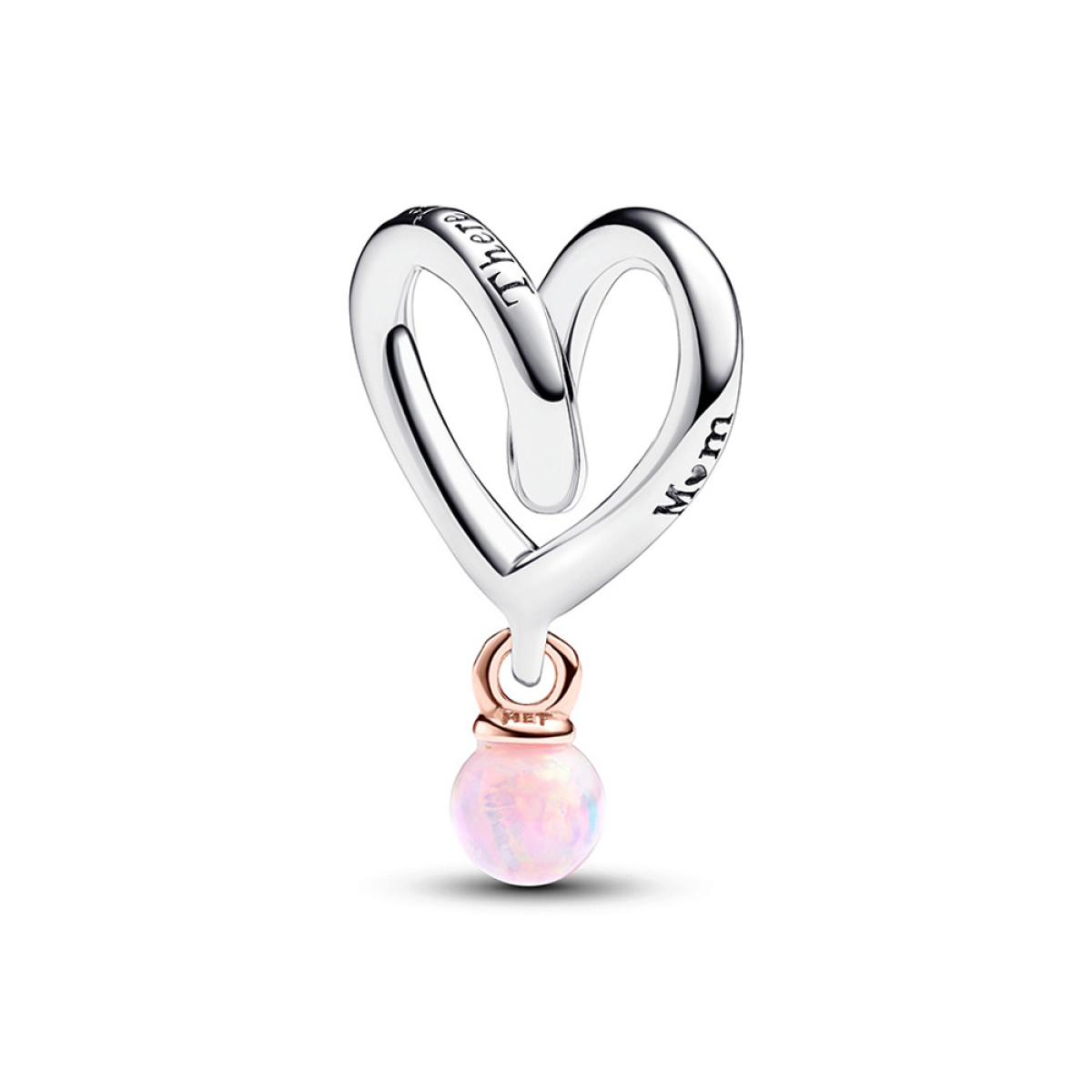 Pandora Moments Kéttónusú körülölelő szív charm - 783242C01 | Juta Óra ...