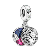 Pandora Moments Varázslatos unikornis dupla ezüst függő charm