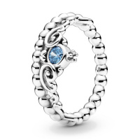 Pandora Disney Hamupipőke kék tiara ezüst gyűrű