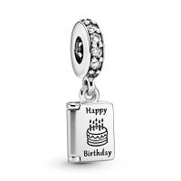 Pandora Moments Születésnapi jókívánságok ezüst charm