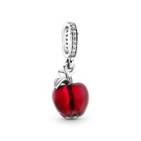 Pandora Moments Muranói üveg piros alma ezüst függő charm