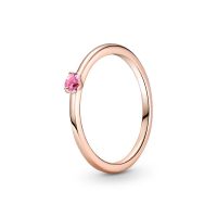 Pandora Pink köves rozé arany szoliter gyűrű