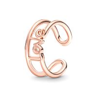 Pandora ME Szeretet nyitott rozé arany gyűrű