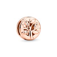 Pandora Reflexions Szikrázó családfa rozé arany klip charm