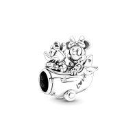 Pandora Moments Disney Mickey egér és Minnie egér repülő ezüst charm