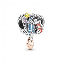 Pandora Moments Disney Ohana Lilo és Stitch ihlette ezüst és rosé charm