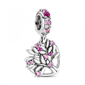 Pandora női charm, Szoros családi kötelék rózsaszín kövekkel