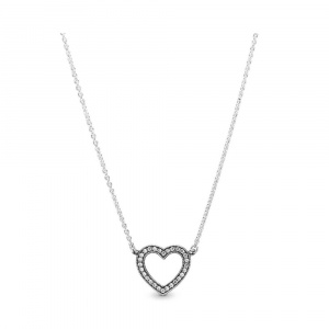 Pandora Szerető szívei ezüst nyaklánc és medál