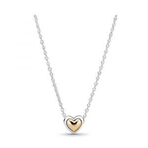 Pandora Kupolás arany szív collier ezüst nyaklánc
