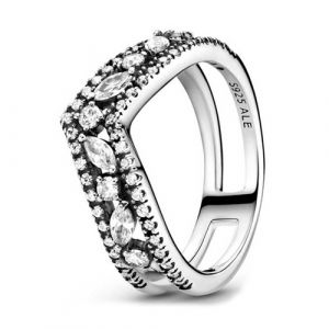 Pandora Szikrázó navett dupla kívánság ezüst gyűrű