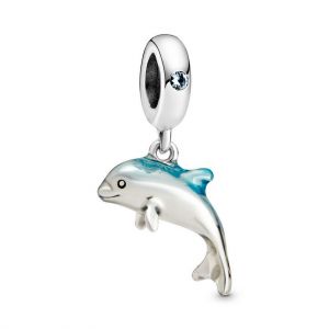 Pandora Moments delfin Ezüst függő Charm