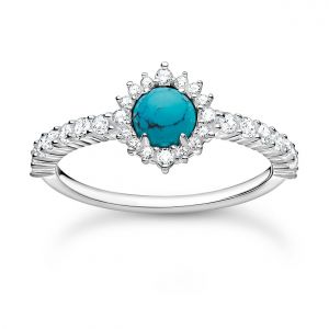 Thomas Sabo kék női ezüst gyűrű