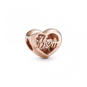 Pandora Moments „Köszönöm, anya” szív Rozé arany Charm
