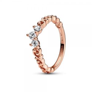 Pandora Királyi Tiara Rozé arany Gyűrű