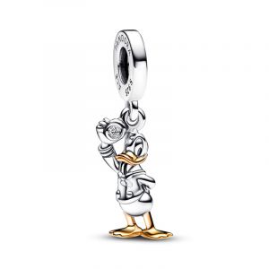 Pandora Moments Disney 100. évfordulós Donald kacsa függő charm 0.009 karátos szintetikus gyémánttal