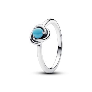 Pandora Türkizkék örökkévalóság ezüst színű gyűrű