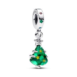 Pandora Szikrázó karácsonyfa függő ezüst charm