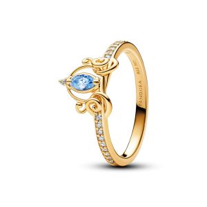 Pandora Disney Hamupipőke hintója sárga arany színű gyűrű