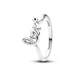 Pandora Kézzel írt szerelmi ezüst gyűrű