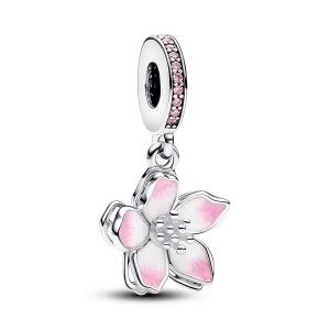 Pandora Moments Cseresznyevirág függő ezüst charm