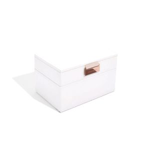 Stackers Fehér/rosegold mini doboz 2 szett