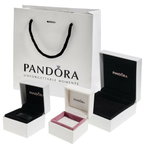Pandora női charm, Szikrázó világoskék lemezes dupla függő