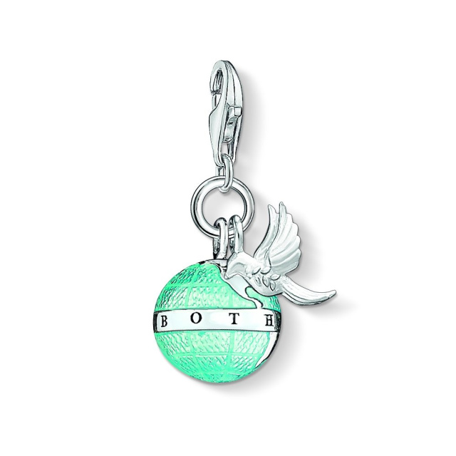 Thomas Sabo női charm, Földgömb galambbal