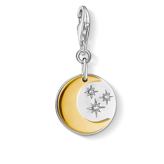 Thomas Sabo női charm, Hold és csillag