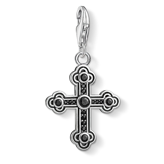 Thomas Sabo női charm, Fekete kereszt