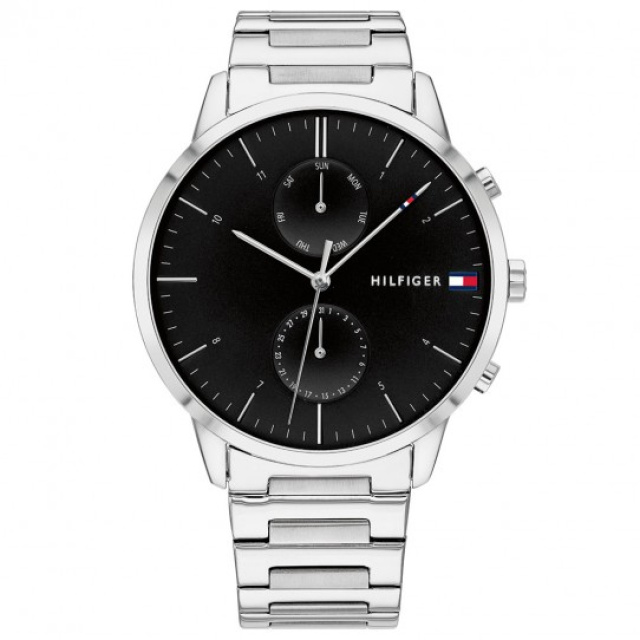 Tommy Hilfiger férfi karóra, Hunter ezüst színű TH1710407