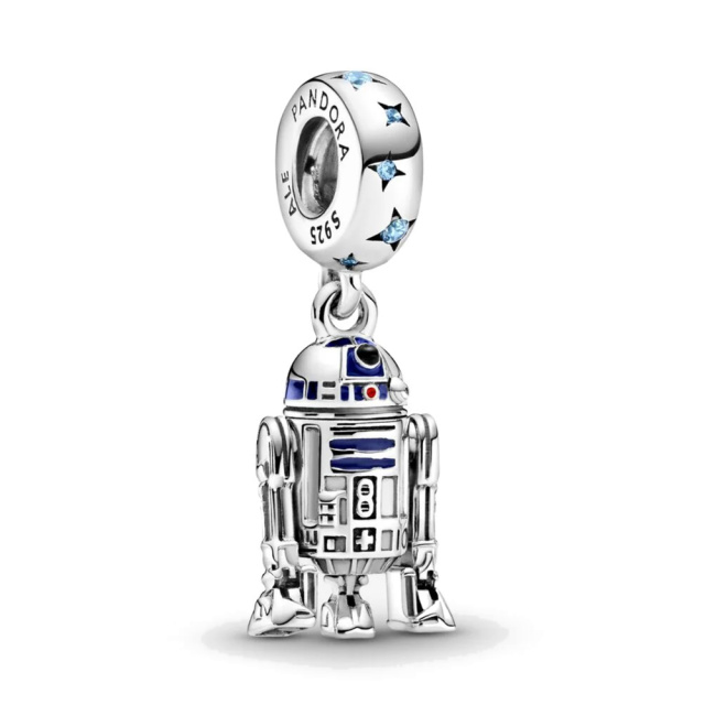 Pandora Moments Star Wars R2-D2 ezüst függő charm