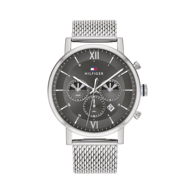 Tommy Hilfiger férfi karóra, Evan ezüst színű TH1710396