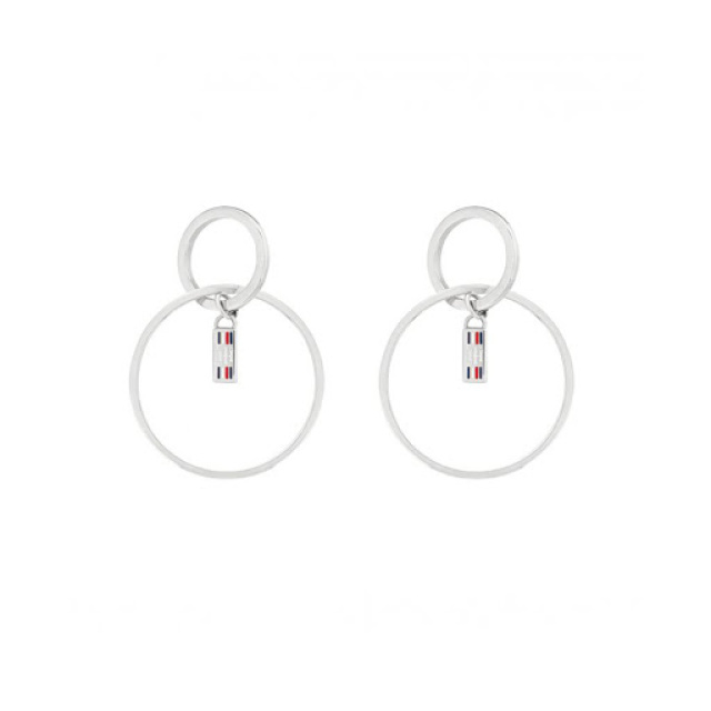 Tommy Hilfiger női fülbevaló, CIRCLE HOOP ezüst színű THJ2780320