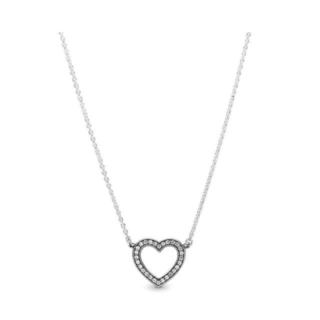 Pandora Szerető szívei ezüst nyaklánc és medál