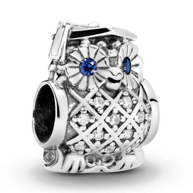 Pandora Moments Taláros bagoly ezüst charm