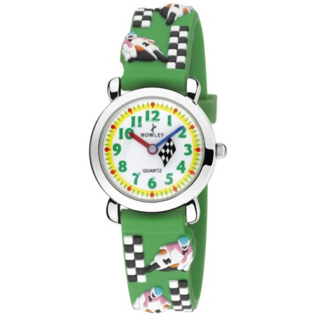 Nowley gyermek karóra, zöld mintás