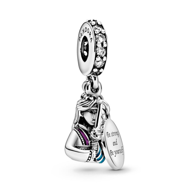 Pandora Moments Disney Mulan ezüst függő charm