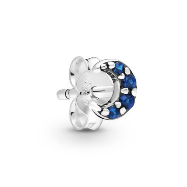 Pandora Az én holdam fél pár ezüst gombfülbevaló