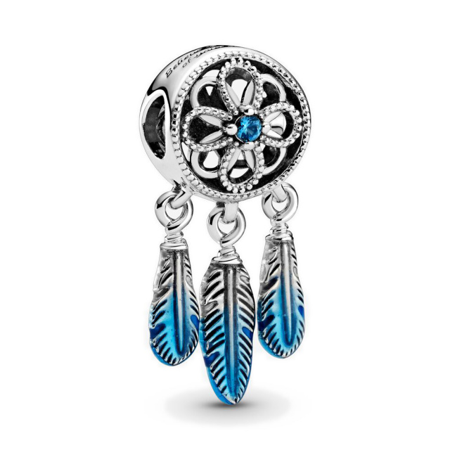 Pandora Moments Kék álomfogó ezüst charm