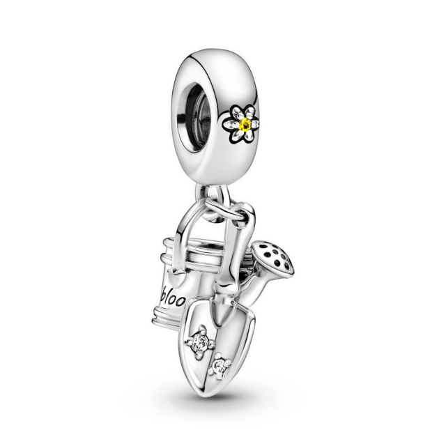 Pandora Moments Locsolókanna és ültetőkanál ezüst függő charm