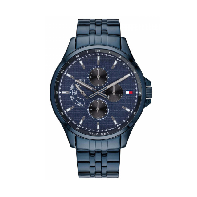 Tommy Hilfiger férfi karóra, Shawn kék színű TH1791618