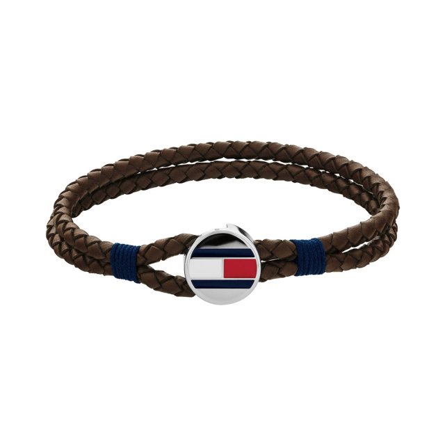 Tommy Hilfiger férfi karkötő, Flag barna THJ2790207S