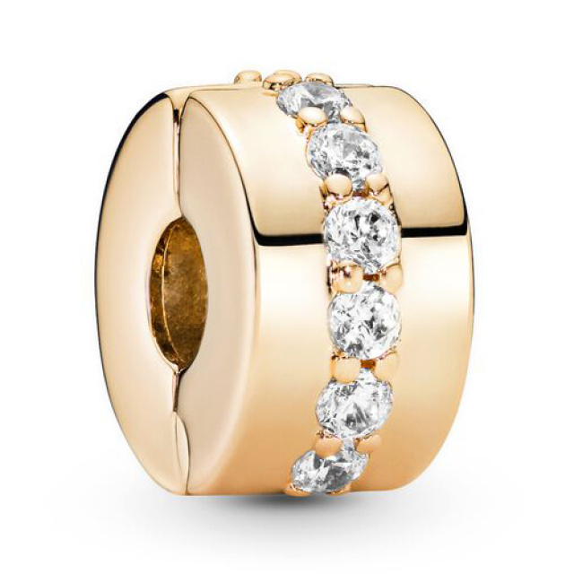 Pandora Moments arany klip charm