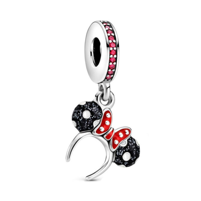 Pandora Moments Disney Minnie egér fül ezüst függő charm