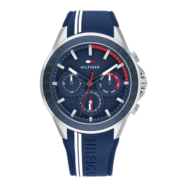 Tommy Hiliger férfi karóra, Summer Horloge sötétkék színben TH1791859