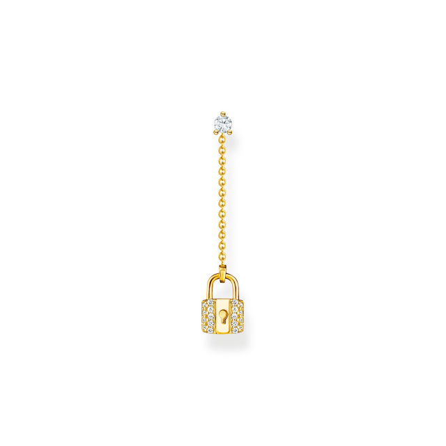Thomas Sabo Női Fülbevaló, aranyló függő lakat