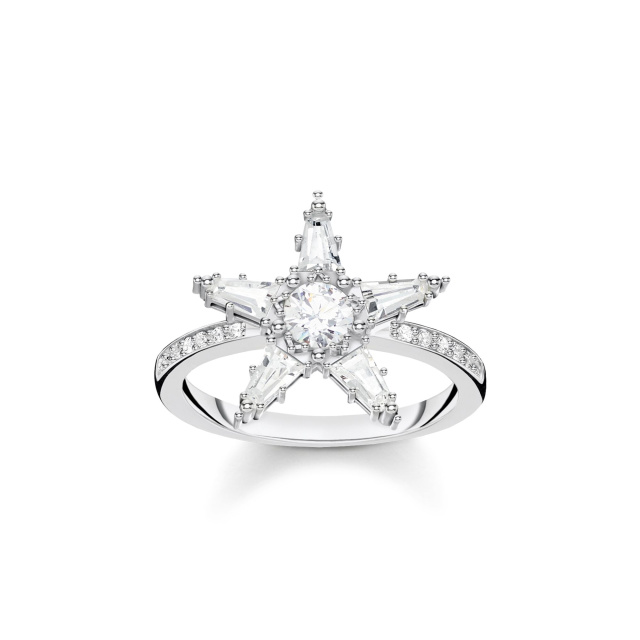 Thomas Sabo női gyűrű, ékes csillag