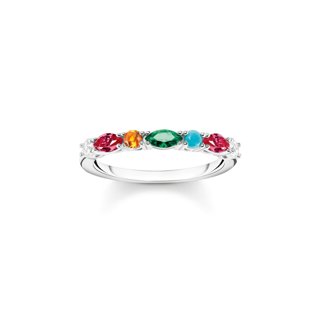 Thomas Sabo többszínű női ezüst gyűrű
