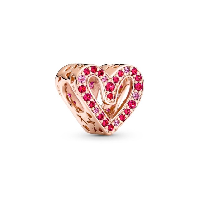 Pandora Moments rozé arany charm