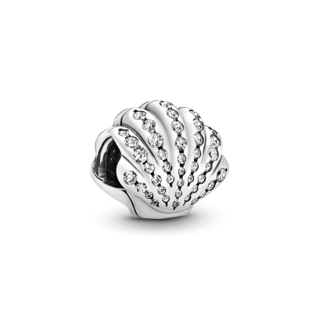 Pandora Moments Ariel kagylója ezüst charm